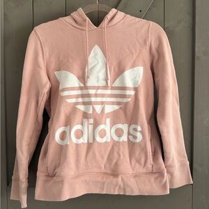 Adidas Women's Soft Pink Trefoil Hoodie
